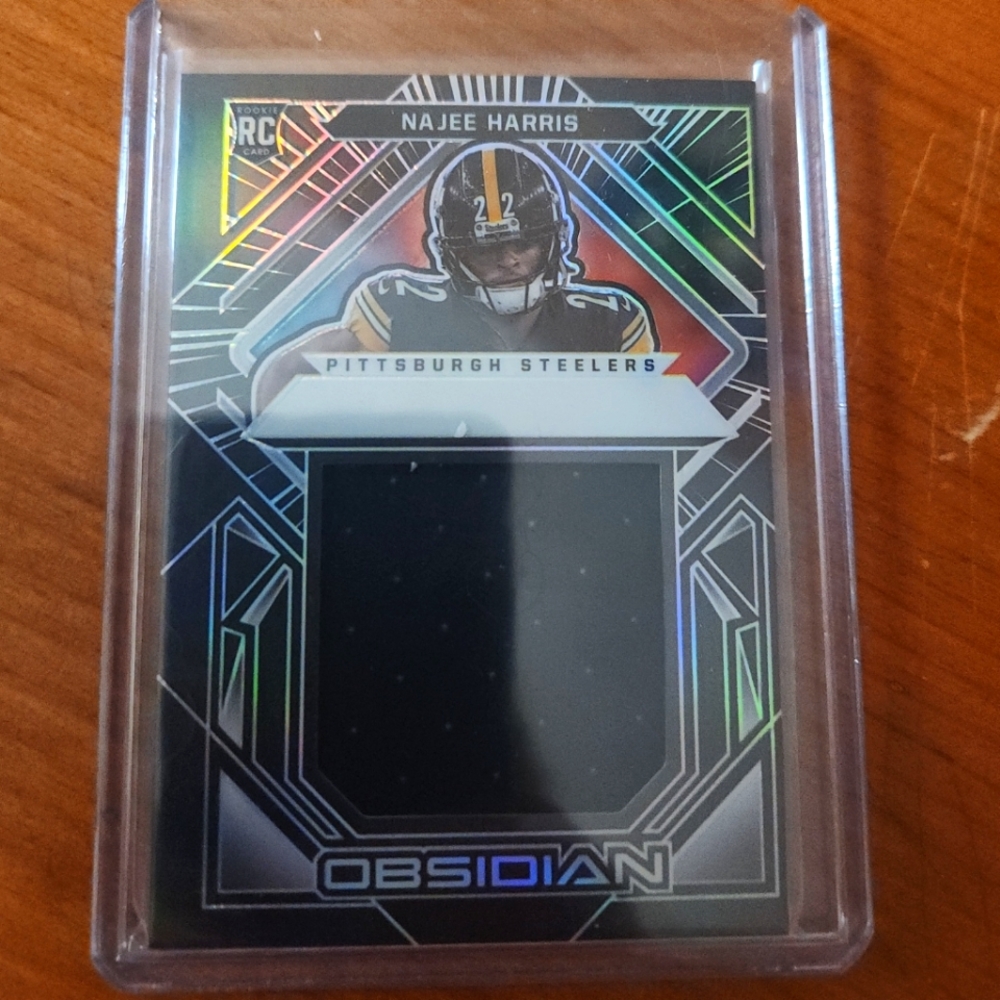 2021 Panini Obsidian Volcanic Najee Harris Rookie RC Patch /100 Steelers